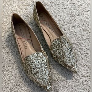 Sole Society Sparkling Gold Women's Flats